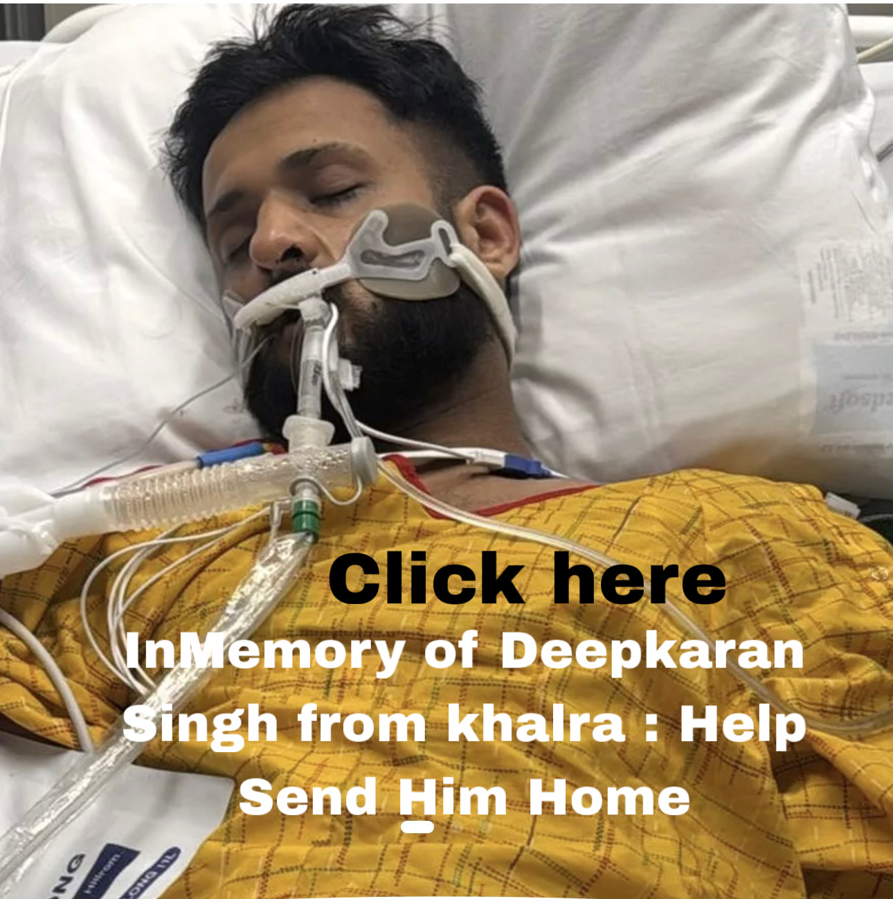 Donate to In Memory of Deepkaran: Help Send Him Home